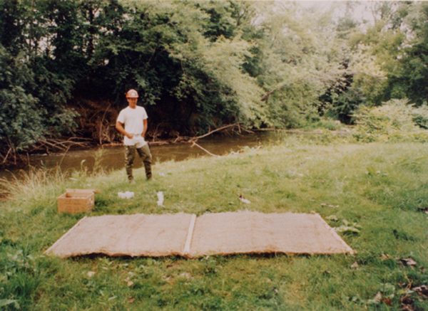 Sedimat sediment entrapment mat installation