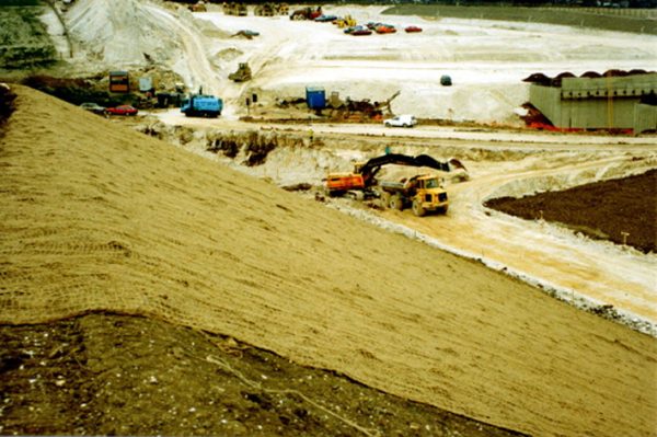 Soil saver erosion control geotextile matting